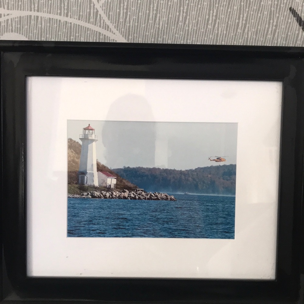Light house print framed